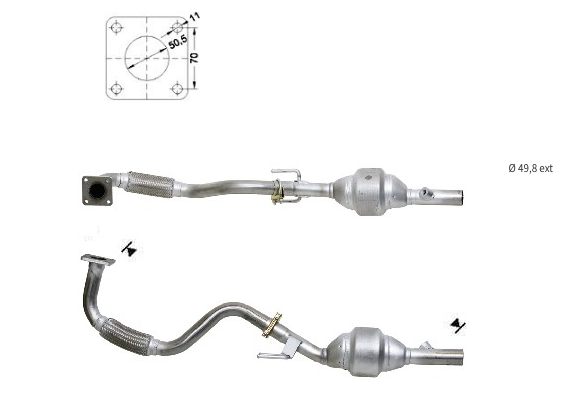 Catalizadores para coches SEAT, VOLKSWAGEN