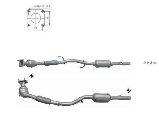 Catalizadores para coches SEAT, SKODA, VOLKSWAGEN