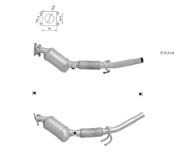 Catalizadores para coches SEAT, SKODA, VOLKSWAGEN