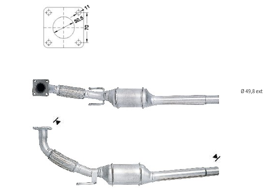 Catalizadores para coches SKODA, VOLKSWAGEN