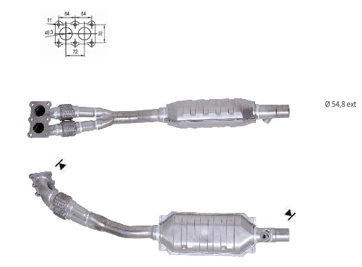 Catalizadores para coches SKODA, VOLKSWAGEN